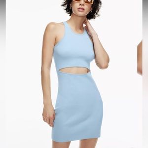 Aritzia cut out knit dress